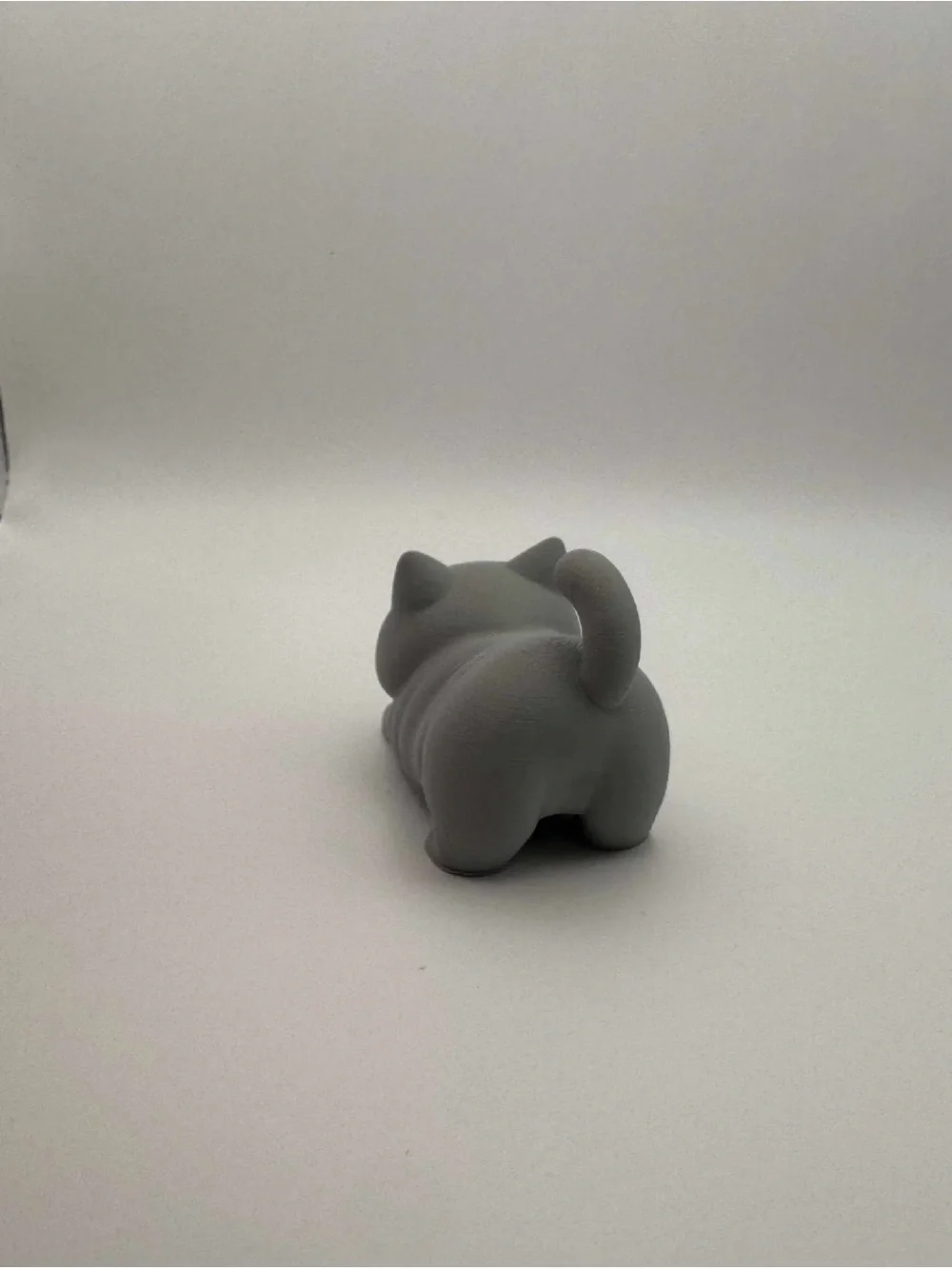 Gray Cat Figurine Decorative Pet Statue